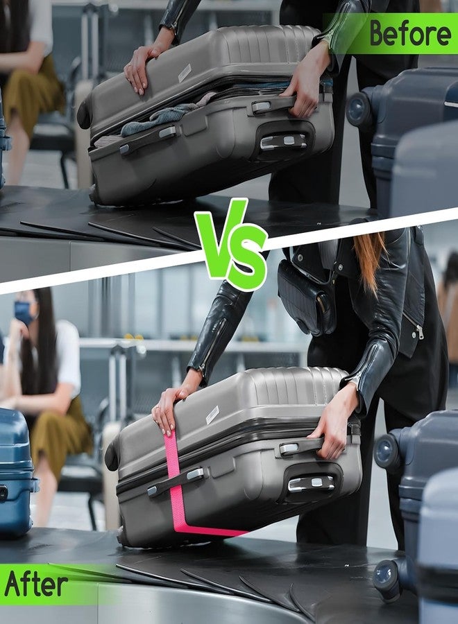 Elvana Heavy Duty Luggage Strap Pack of 2 | Adjustable Suitcase Belt for Travel Security | Durable Baggage Strap for Airplane & Holiday Travel | Multicolour - Image 5