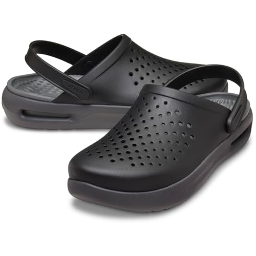 crocs أحذية كروكس غير محددة الجنس للبالغين إنموشن كلوغز لايترايد مريحة سهلة الارتداء للنساء والرجال باللون الأسود 11 للنساء 9 للرجال - Image 3