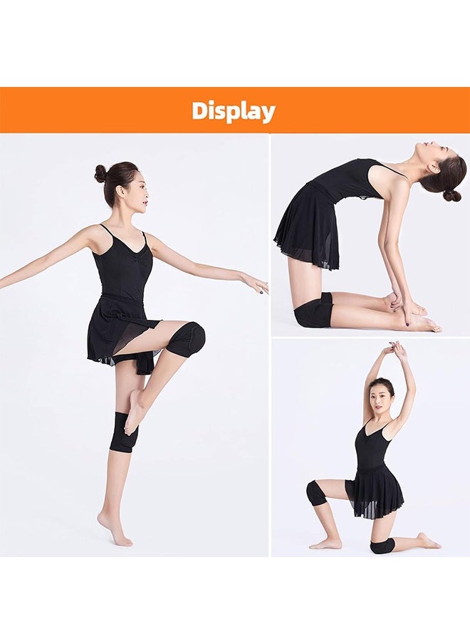 GIFT Volleyball Knee Pads for Dancers, Soft Breathable Knee Pads for Men Women Younth Girls Kids Knees Protective, Knee Braces for Volleyball Football Dance Yoga Wrestling Running Cycling (Black, Large)  - Image 3