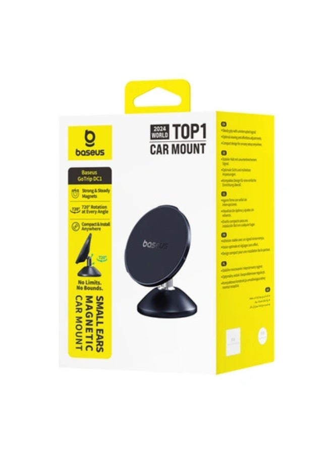بيسوس Baseus GoTrip DC1 Magnetic Holder Compatible with MagSafe for Windshield/Dashboard - Black black - Image 2