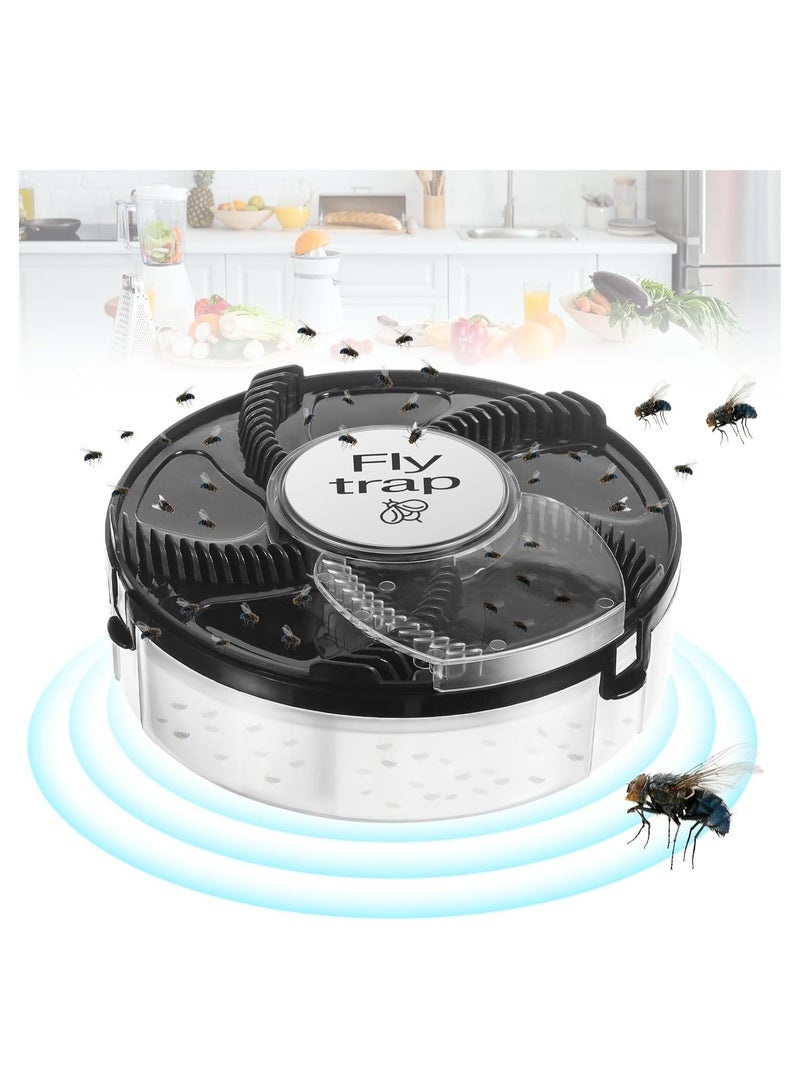 SOLARAE Electric Fly Trap, Pest Device Gnat Flying Insect Trap, Automatic Indoor Fly Trap, Pest Reject Control Catcher, Insect Repellents Tools, Auto, Ranch, Garden Rotate Resueable Catcher for House Fly - Image 1