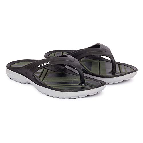 ADDA (LABEL) Men's TM-X1 Black, Olive EVA Open-back Slipper - 7 - Image 2