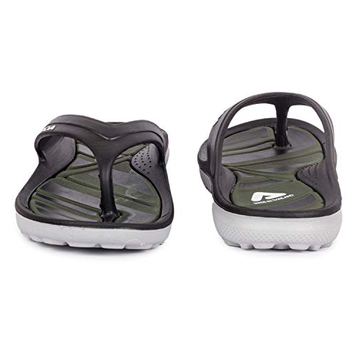 ADDA (LABEL) Men's TM-X1 Black, Olive EVA Open-back Slipper - 7 - Image 5