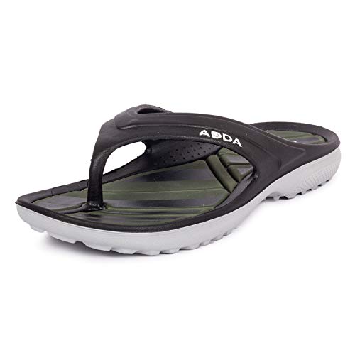 ADDA (LABEL) Men's TM-X1 Black, Olive EVA Open-back Slipper - 7 - Image 3