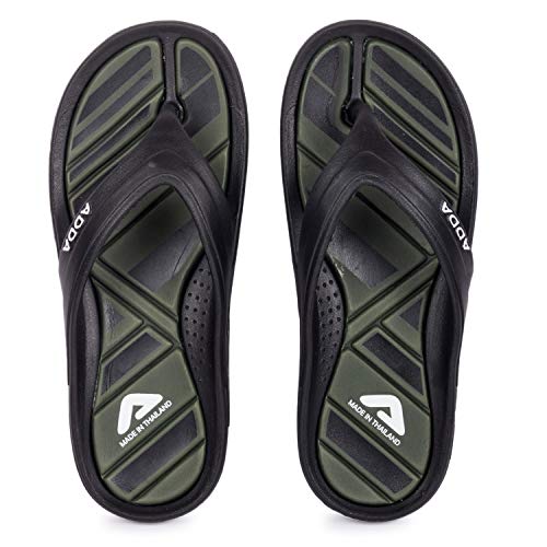 ADDA (LABEL) Men's TM-X1 Black, Olive EVA Open-back Slipper - 7 - Image 1