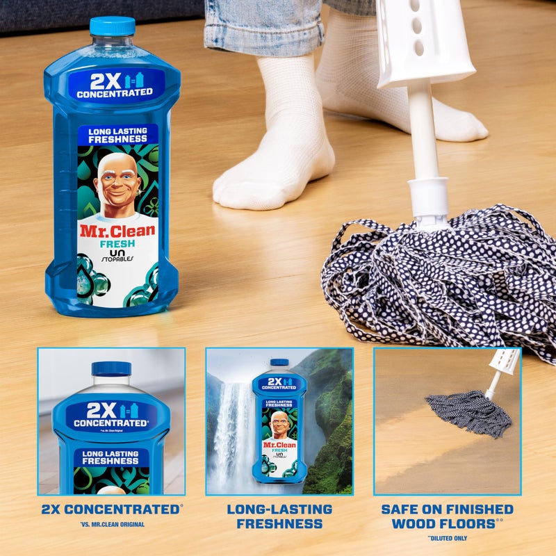 Mr Clean Mr. Clean 2X Concentrated Multi Surface Cleaner with Unstopables Fresh Scent 41 fl oz - Image 2
