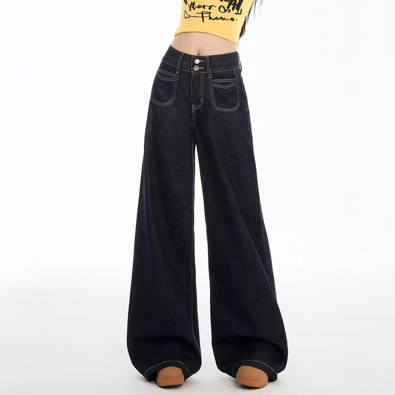 Unisex Casual Daily Denim Jeans - Image 2