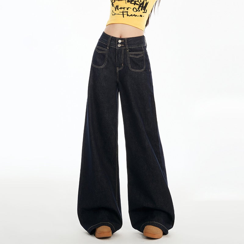 Unisex Casual Daily Denim Jeans - Image 1