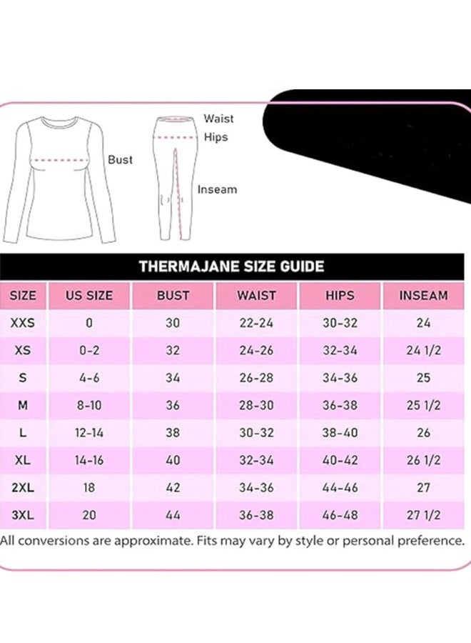 Ultra Soft Thermal Underwear for Women Long Johns Set with Fleece Lined - Image 5