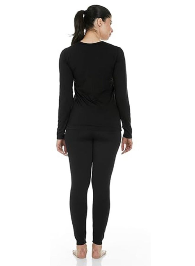 Ultra Soft Thermal Underwear for Women Long Johns Set with Fleece Lined - Image 2