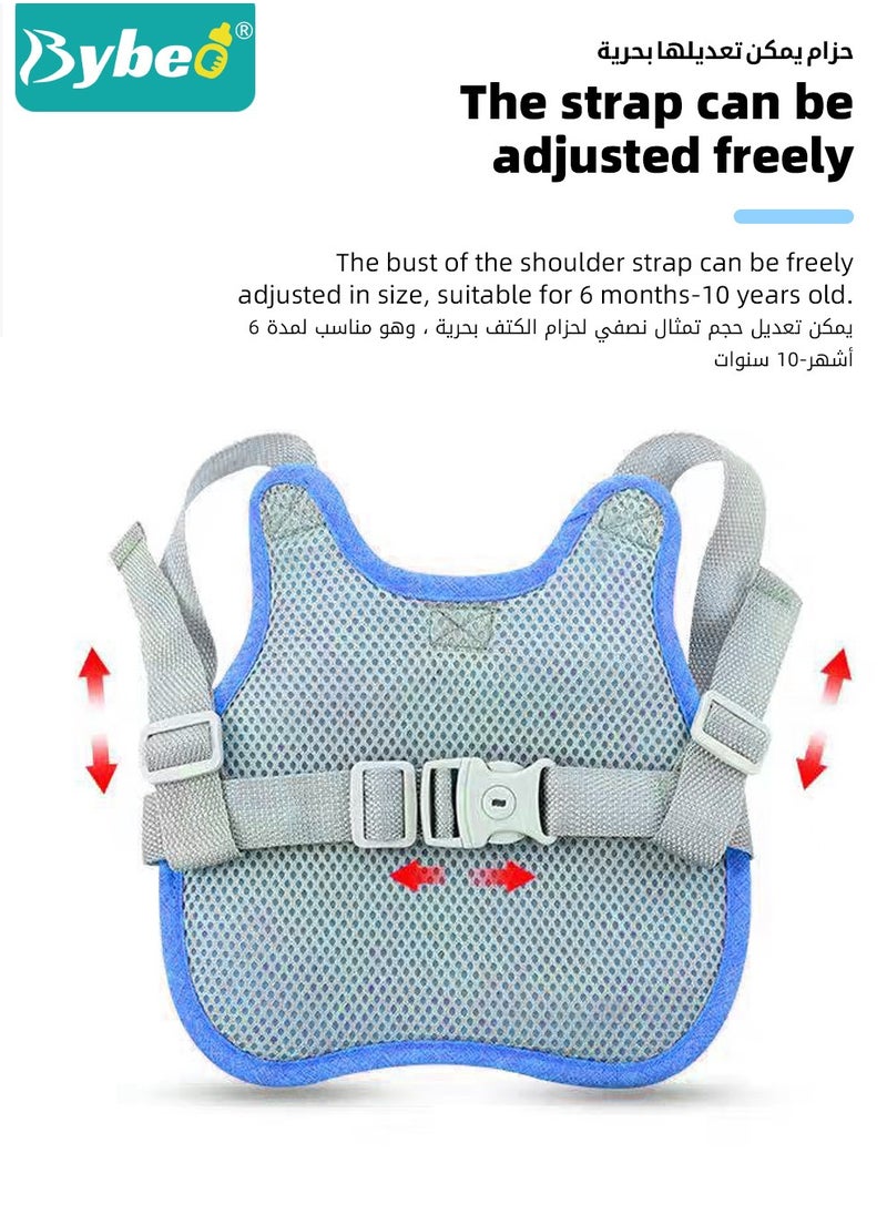 Bybeo - 3 in 1 Toddler Harness Leash + Anti Lost Wrist Link, Child Safety Harness Tether, Kids Walking Wristband Assistant Strap Belt for Parent Boys Girls Outdoor Activity - Image 1