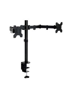 Dual Monitor Desk Mount,Dual Monitor Stand Holds 2 Monitors up to 33 inches, Fully Adjustable Dual Monitor Arm, VESA 75 * 75/100 * 100mm, Each Arm Holds up to 8 kg with C Clamp Base