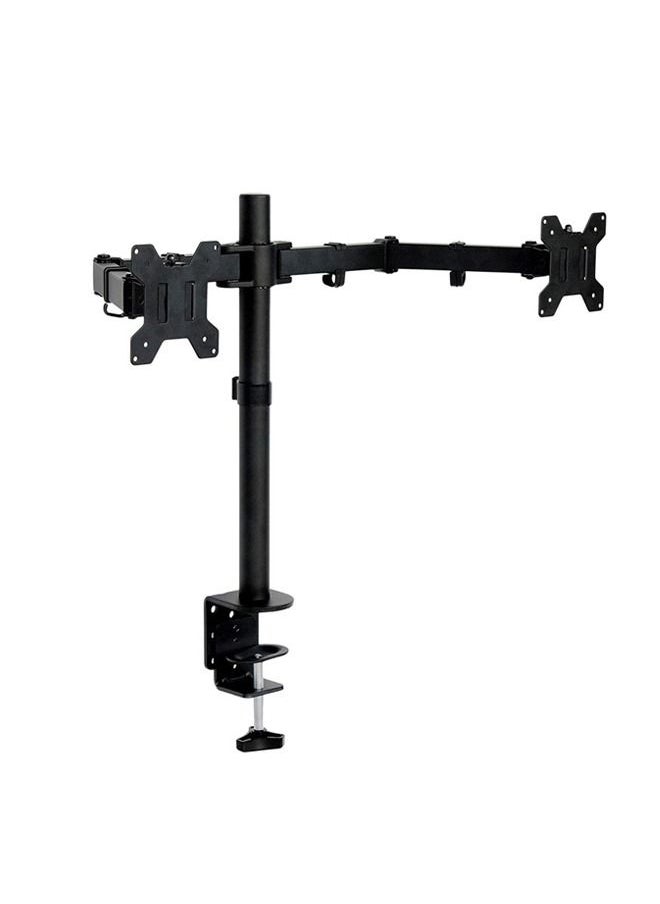 VSTAR - Dual Monitor Desk Mount,Dual Monitor Stand Holds 2 Monitors up to 33 inches, Fully Adjustable Dual Monitor Arm, VESA 75 * 75/100 * 100mm, Each Arm Holds up to 8 kg with C Clamp Base - Image 1