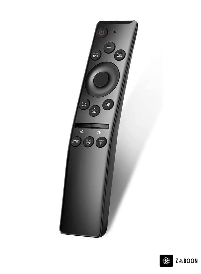 Zaboon جهاز تحكم عن بعد عالمي لتلفزيون سامسونج الذكي HDTV 4K UHD منحني QLED مع أزرار فيديو Netflix Prime باللون الأسود