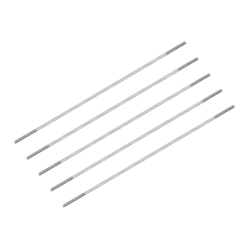 METALLIXITY Double Ended Stud Screws (M4 Thread 150mm Length) 5pcs, 304 Stainless Steel Dual Threaded Rod Bolts - for House Maintenance - Image 1