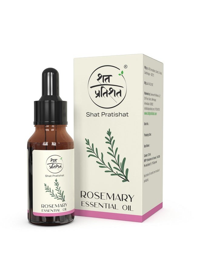 SHAT PRATISHAT - Rosemary Esssential Oil 20Ml For Hair Growth, Hair Fall Control And Nourishment, Skincare | 100% Pure,Organic,Natural,Undiluted - Image 1