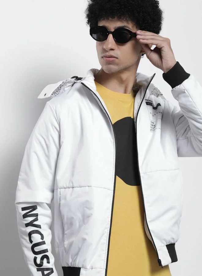 ذا انديان كراج كو The Indian Garage Co Men Slim Fit Solid Round Neck Long Sleeves Jacket