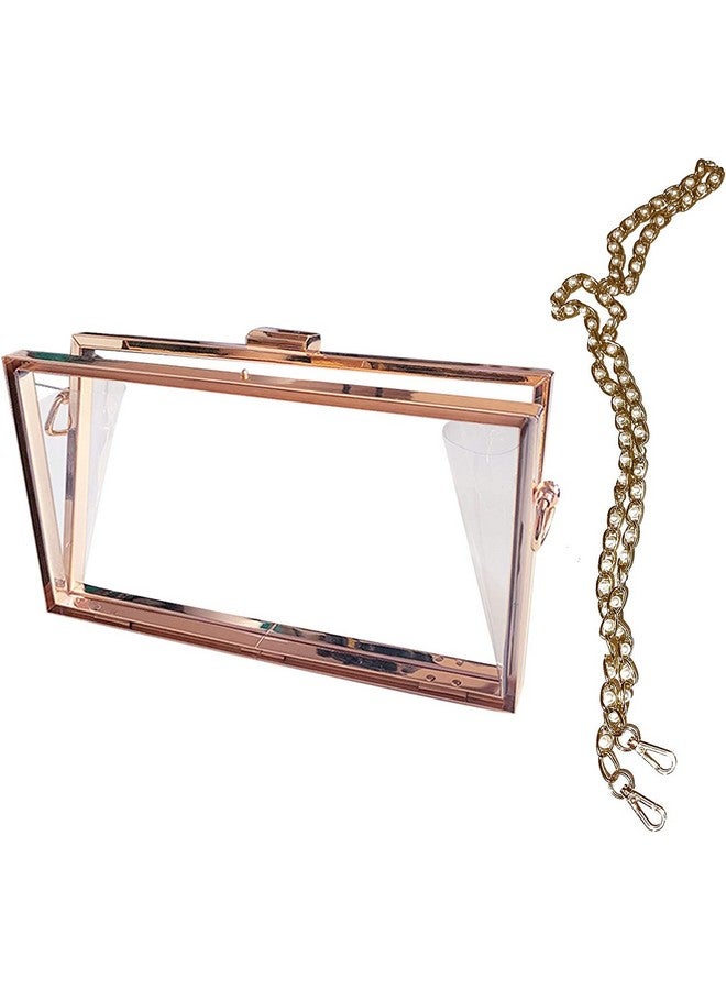 Snoogg Square Shape Clutch Bag Resin Moulds, Metal Clutch for Epoxy Resin Casting Moulds for DIY Personalized Clutch Bag, Women and Girl for Gift (Moulds + Clasp Lock Suit + Chain) - Image 2