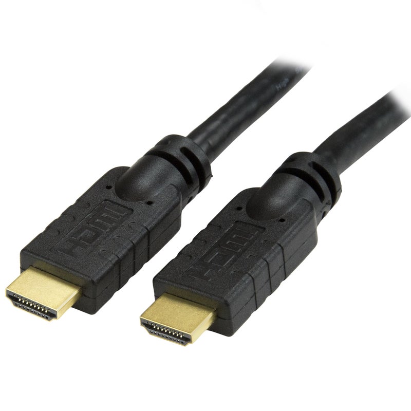 StarTech.com 20ft HDMI Cable - 4K High Speed HDMI Cable with Ethernet - 4K 30Hz UHD HDMI Cord - 10.2 Gbps Bandwidth - HDMI 1.4 Video / Display Cable M/M 28AWG - HDCP 1.4 - Black (HDMIMM15HS) - Image 5