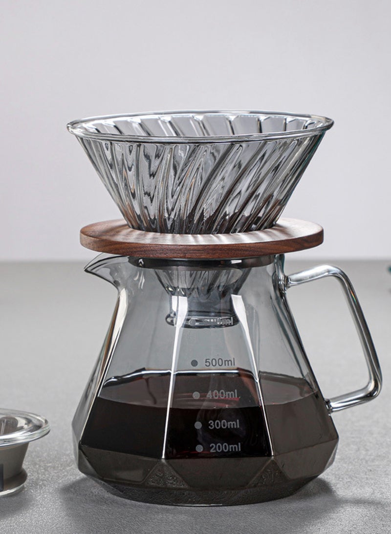 DUNELIFE Coffee Filter Set Coffee Filters And Coffee Pots 600ml - Image 1