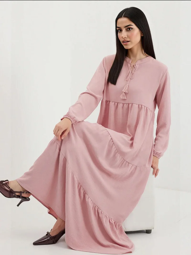 بيغ دارت BDART Maxi Dress with Bow Detail