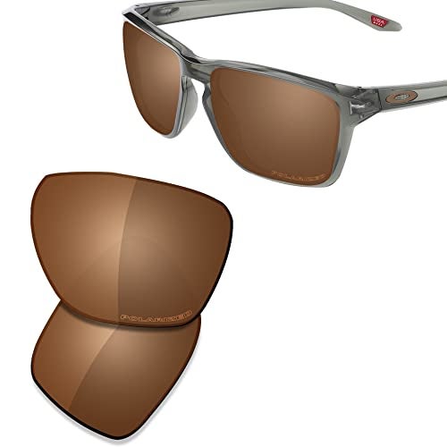 SAUCER Premium Replacement Lenses for Oakley Sylas OO9448 Sylas Low Bridge Fit OO9448F Sunglasses High Definition Amber Brown Polarized - Image 3