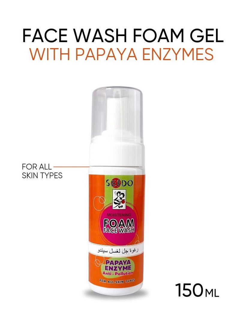 Sendo Foaming Gel Cleanser With Papaya Enzymes 150 ml - Image 4
