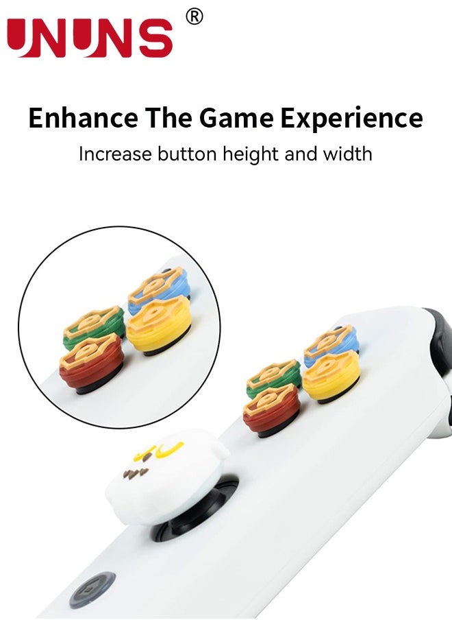 UNUNS - UNUNS Cross D-Pad Button Caps Luminous Silicone Thumb Grips Set, ABXY Buttons Sticker Joystick Cover Caps Compatible with Nintendo Switch/OLED Controller-Wizarding World - Image 1