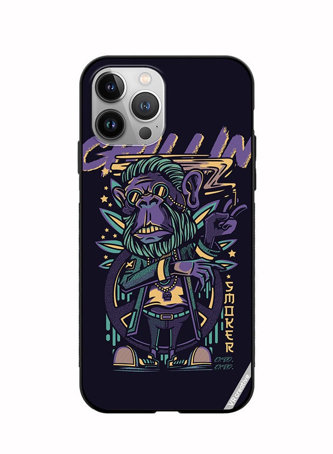 VR CREATIVE Protective Case Cover For Apple iPhone 11 Pro Max Chillin Monkey Design Multicolour - Image 1