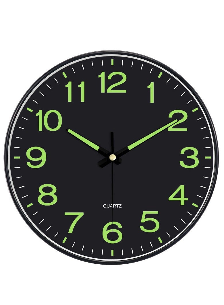 ساعة حائط رقمية حديثة ثلاثية الأبعاد - شاشة مضيئة كبيرة - تشغيل صامت - مثالية لغرفة المعيشة وغرفة النوم