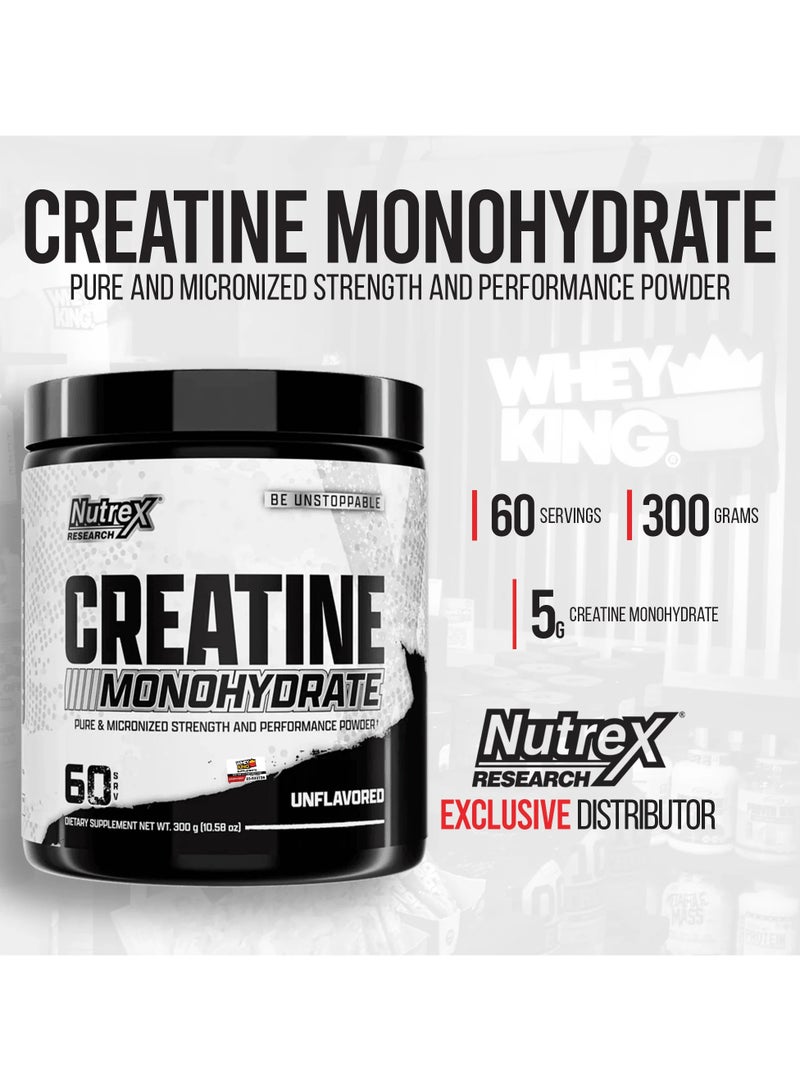 نورتكس ريسيرش مونوهيدرات الكرياتين - بدون نكهه - (300 جم) - Image 3