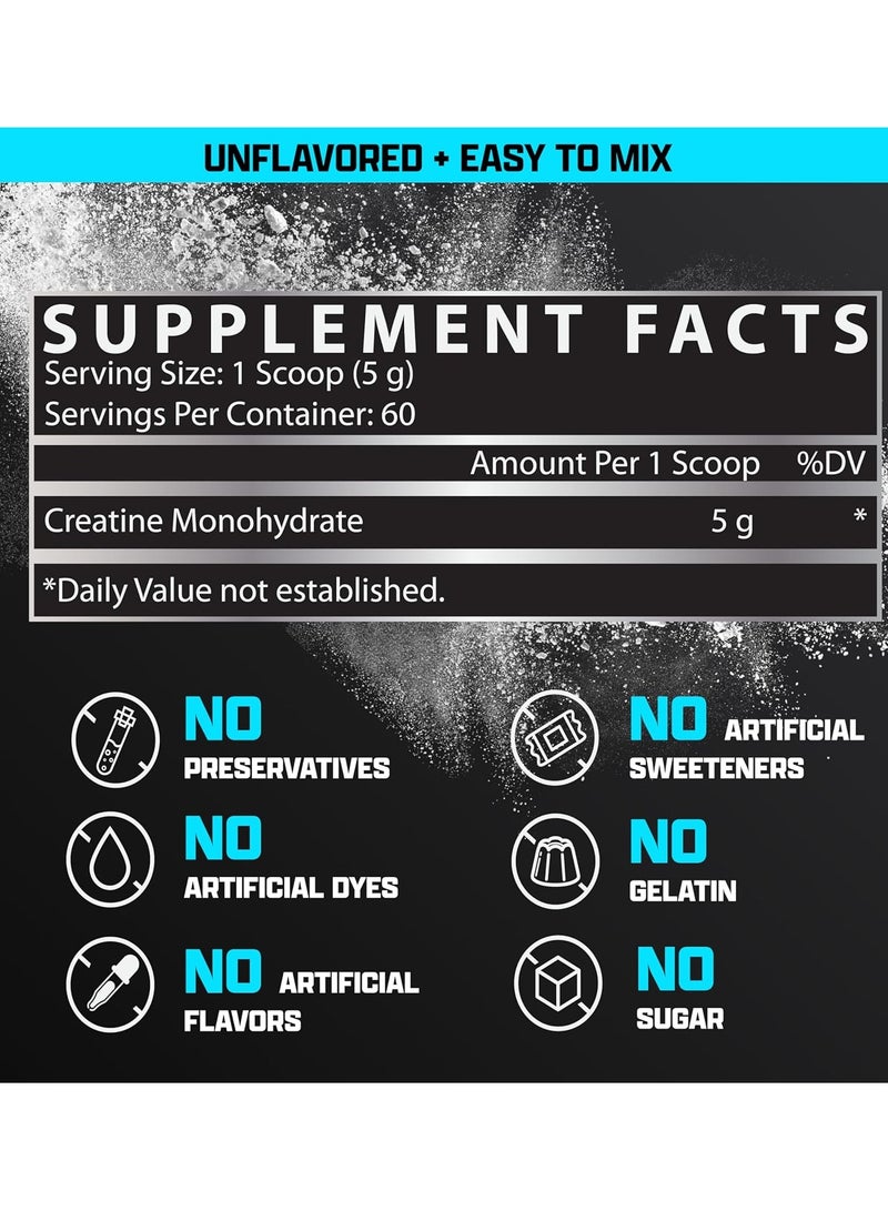 نورتكس ريسيرش مونوهيدرات الكرياتين - بدون نكهه - (300 جم) - Image 2