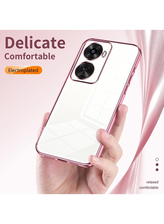 اس-توب جراب لهاتف Huawei nova 11 SE، جراب هاتف شفاف مطلي بفتحة دقيقة - Image 5