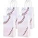 Weesdsio 16 Pcs Baseball Gift Bags with Handles Baseball Party Favor Bags Baseball Party Candy Bags for Kids Sports Theme Birthday Party Baseball Birthday Party Favors Supplies Sports Party Decoration white - Image 3