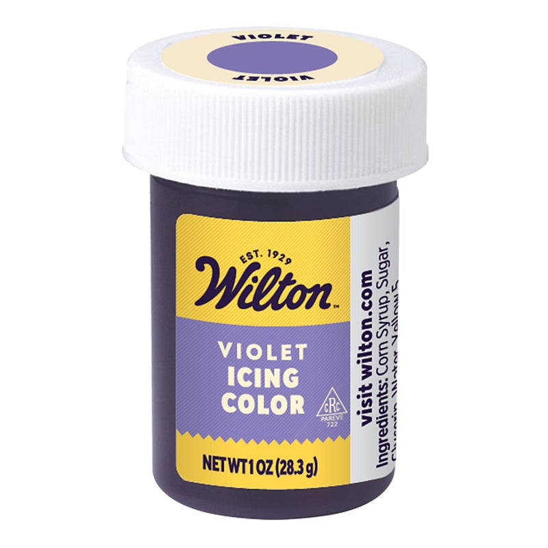 Wilton Gel Food Coloring, Highly Concentrated Gel-Based Icing Color for Frosting, Fondant, Batter & Dough, Vibrant & Blendable Cake Decorating Dye, 1 oz., Violet - Image 1