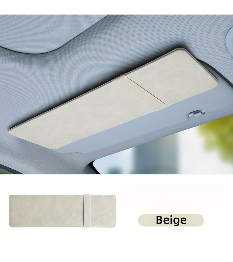 Classic Black Car Sun Visor Extension Anti Glare Safety Buckle Closure - Image 5