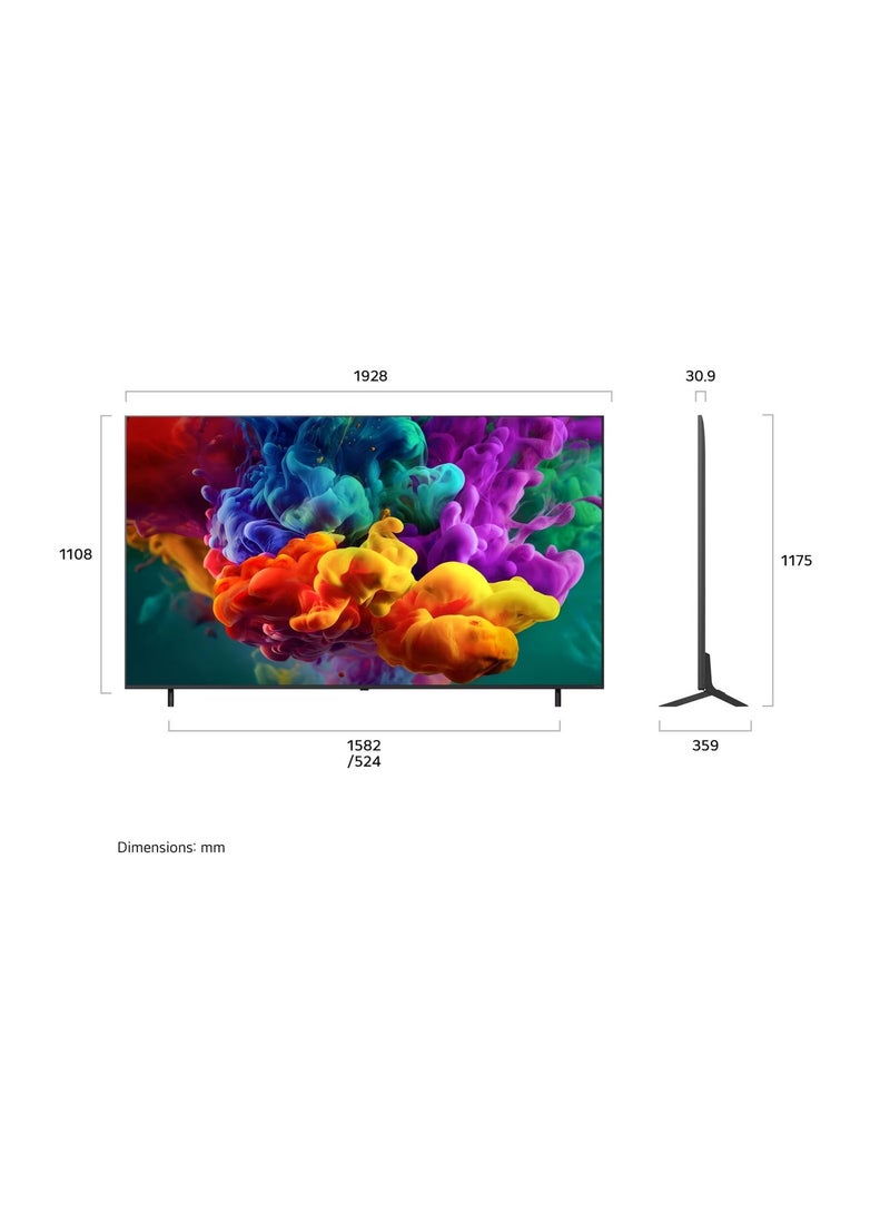 LG 86-inch LG QNED evo AI Mini LED 4K Smart TV with Dynamic QNED Color Pro 2026 86QNED85B6T Black - Image 2