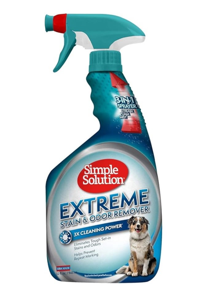 Simple Solution Extreme Dog Stain Odour Remover 945 ml, 32 Oz, White - Image 1