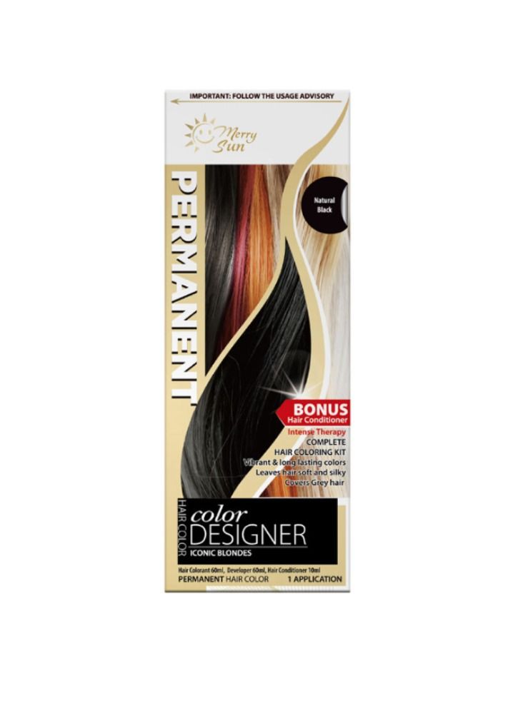 merry sun Hair Coloring Kit Natural Black