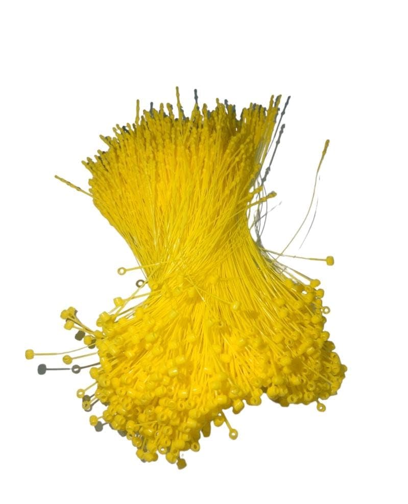 GREENGROW 5" Yellow Snap Lock 5000 Pcs Loop Pins Plastic Ties Fasteners NO TAG Gun Required - Image 5