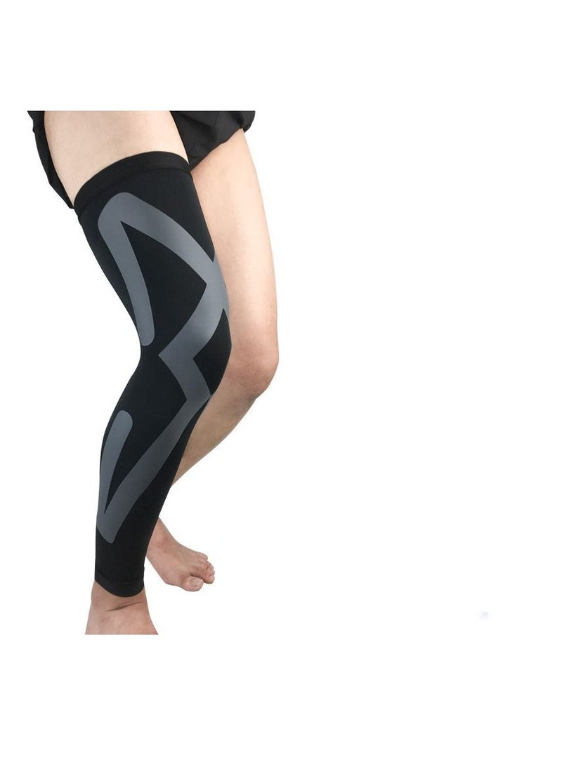 M MIAOYAN M MIAOYAN football basketball mid-length calf sports knee pads running breathable protective gear (single)