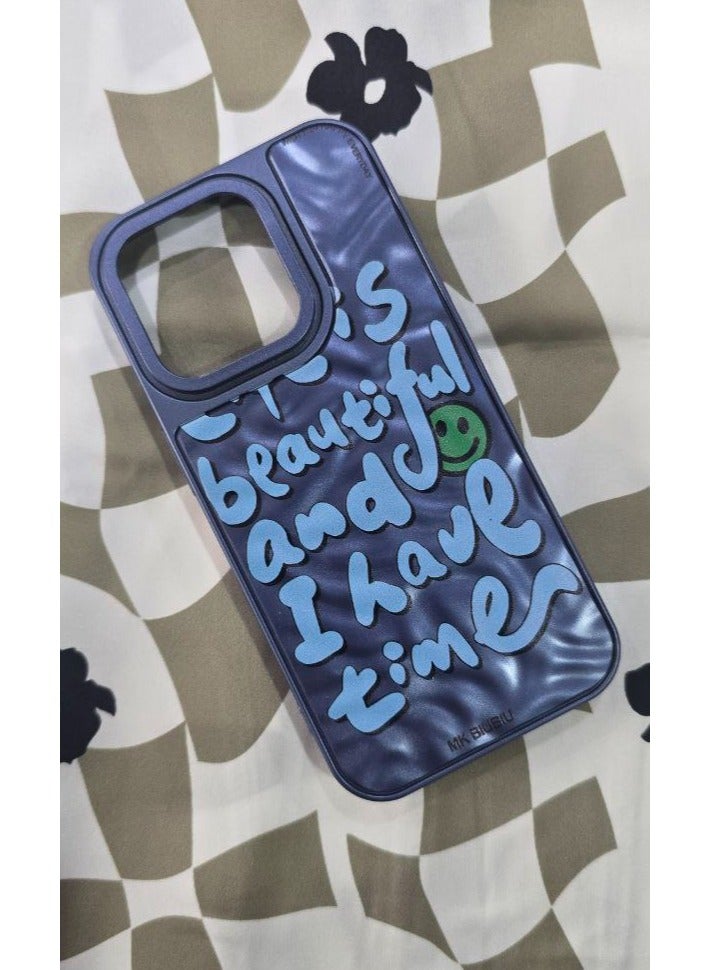 CATANES Protective Case Cover with Screen Protectors for Apple iPhone 15 Pro - Dark Blue