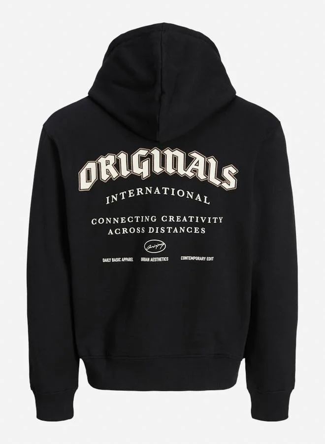 JACK & JONES JORMEADOWS Back Print Detail Hoodie