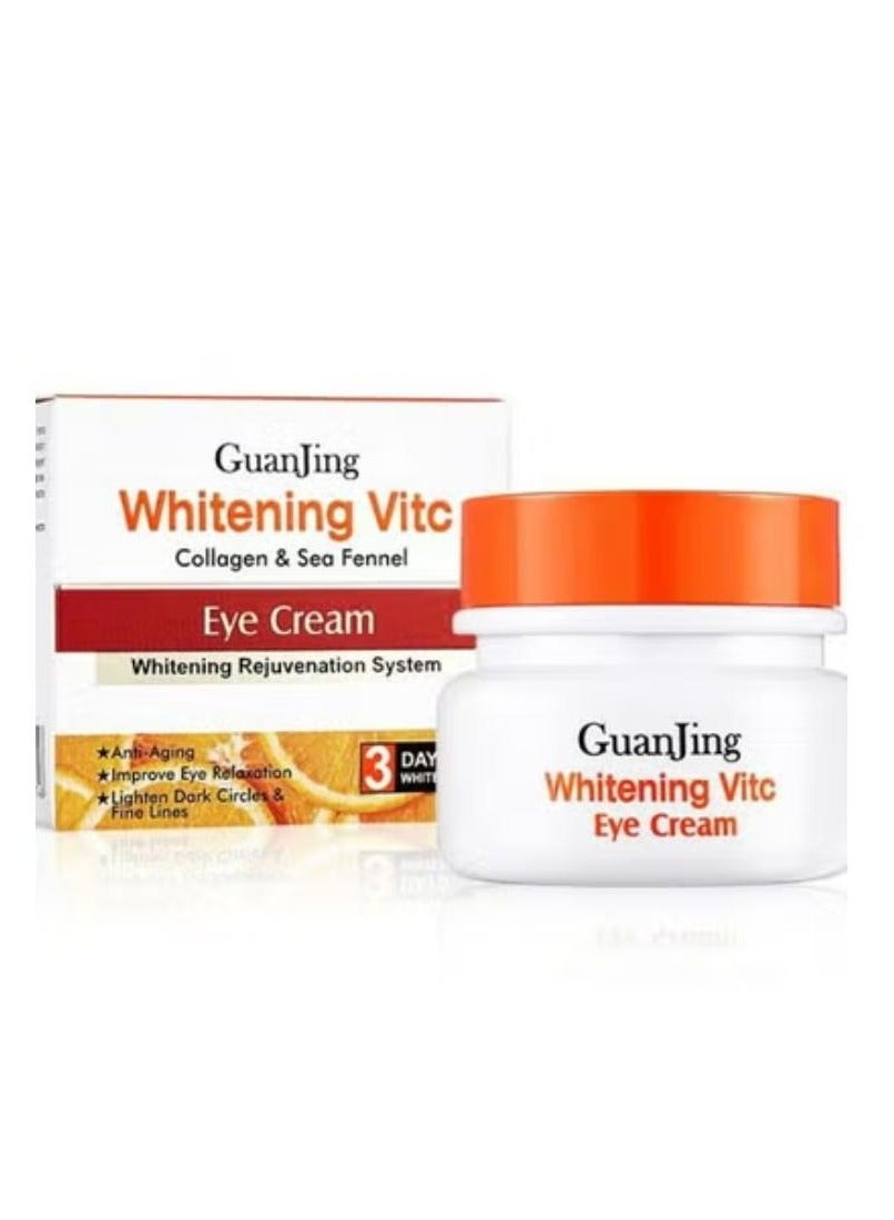 GUANJING 3 Day Whitening Vitamin C Collagen Anti Aging Moisturizing Removes Dark Circles Eye Bags Under Eye Cream for Eye Care