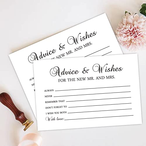 FARHTINANFX 50 Advice and Wishes for The New Mr and Mrs, Bride and Groom Weddings, Bridal Showers, Marriage Advice Cards(4" x 6") - Image 4
