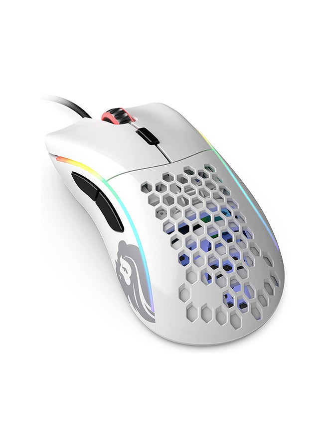 Glorious Gaming Mouse - Glorious Model D Minus Honeycomb Mouse - Superlight RGB PC Mouse - 62 g - Glossy White Wired - Image 1