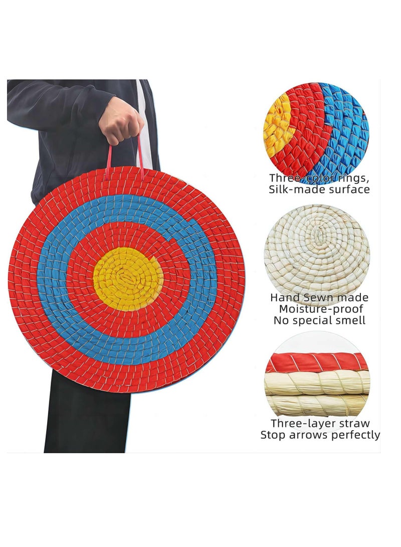 Cool Baby Style COOLBABY Archery Target 3 Layers 50CM Traditional Solid Straw Archery Target 6cm Thickness Hand-Made Arrows Target for Outdoor Shooting Practice  - Image 4