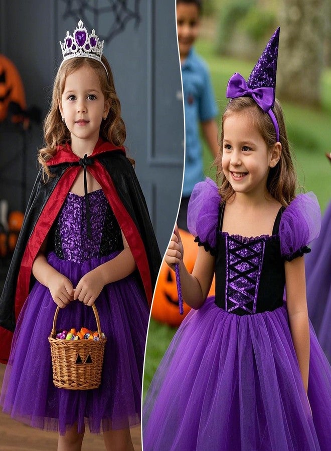 Zando Sparkle Stars Sequins Purple Tutu Girls Tutu for Toddler Girls 3 Layers 2-8 Years Princess Halloween Fluffy Tulle Elastic Waist Dance Skirt Birthday Party Ballet - Image 2
