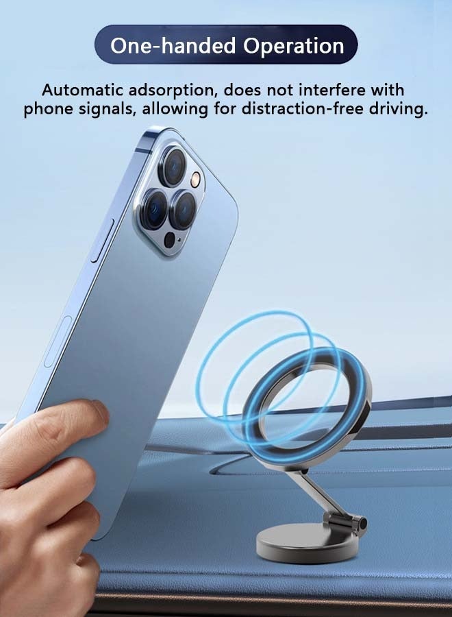 XiuWoo MagSafe Car Mount Magnetic Car Phone Holder, 1080° Rotation Phone Holder for Car Fit for iPhone 17 16 15 14 13 Pro - Image 5
