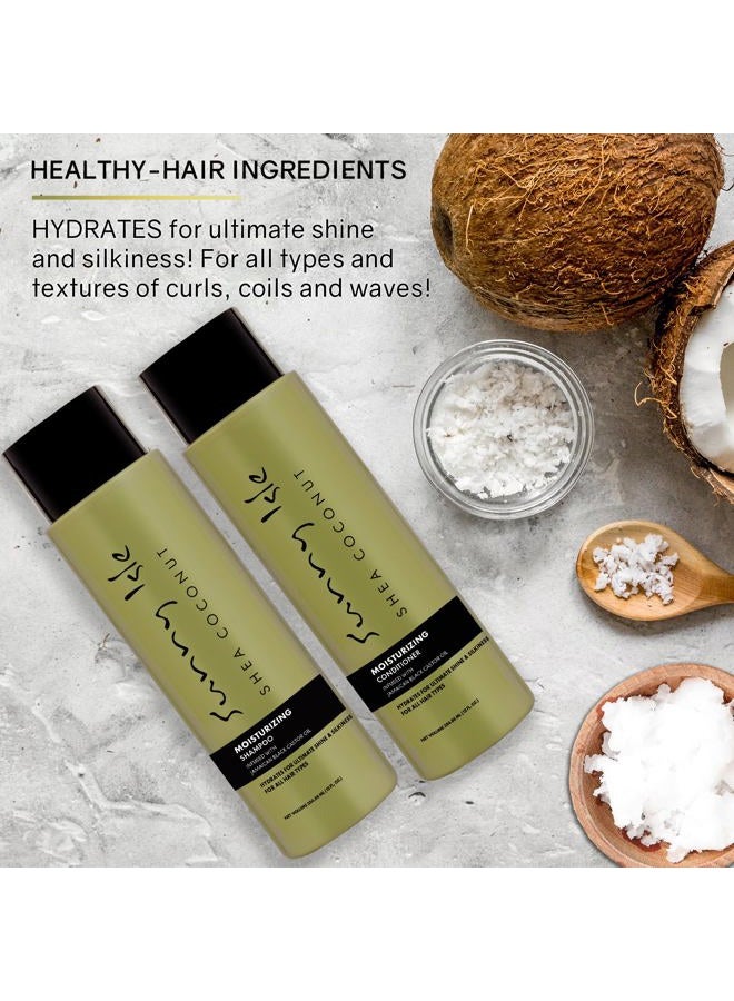 Sunny Isle Shea Coconut Moisturizing Conditioner 12oz | Infused with Jamaican Black Castor Oil | Curly Hair Conditioner | Quenches & Softens Dry Curls, Waves, Coils | Silicone, Paraben & Sulfate-FREE - Image 5